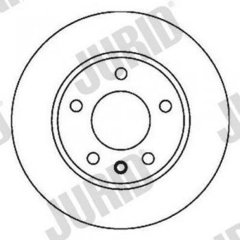 JURID Bremsscheibe VW,AUDI,SKODA 562040JC 6R0615301