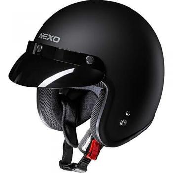 Nexo Jethelm Basic II in Schwarz – Komfort & Sicherheit für Chopperfahrer