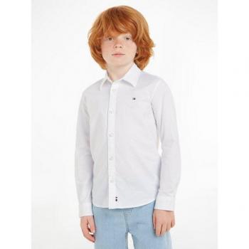Chemise Garçon Tommy Hilfiger Coton Blanc Col Français 16