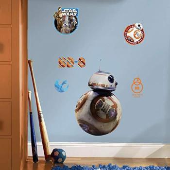 Stickers BB-8 Star Wars VII multicolores 6 pièces