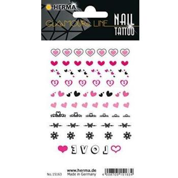 HERMA Classic Fingernagel-Tattoo Herzen