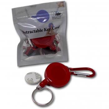 EPOSGEAR Ski Pass ID Card Badge Holder with Belt Clip and Carabiner