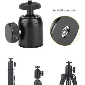 360 Degree Rotatable K26 Mini Tripod Ball Head with 1/4 Inch Mount