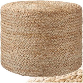 Pouf Cylindrique en Fibres Naturelles
