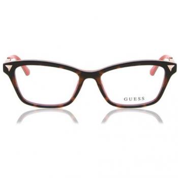 Female Guess Brown Rectangle Frame, One Size – Blue Light Blocking