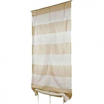 Ecru Petit Voilage Droit Rayures Beige 70x190 cm – Linder Store