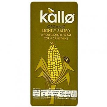 Kallo Organic Corn Cakes Wholegrain Thin Slice 130 g