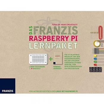 Das Franzis Raspberry Pi Lernpaket: Für 20 Selbstbauprojete von der Fußgängerampel bis zur Speicherkarten-Füllstandsanzeige. Vom Spielecomputer bis zur Weltzeituhr