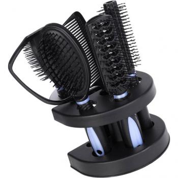 Set de Coiffure Professionnel Violet – 5 peignes et miroirs