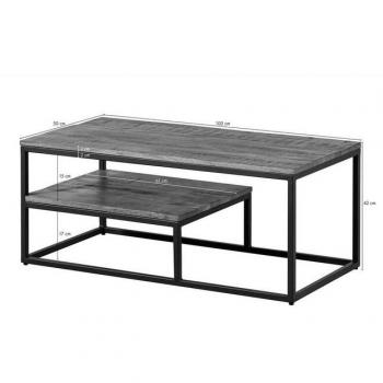 Lounge Collection 101: Tavolino in Mango 100x50x43 – Marrone Chiaro