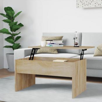 Tavolino da caffè Rovere Sonoma 80x50,5x41,5cm Legno Multistrato