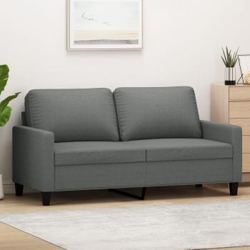 VidaXL Dark Grey Fabric 2-Seater Sofa 140 cm