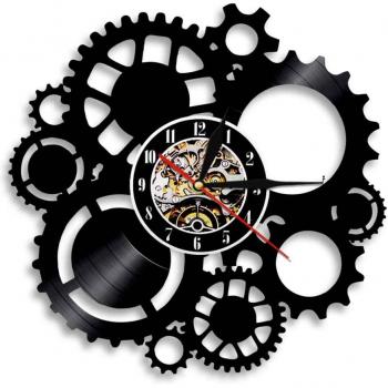 Steampunk Vinyl Record Clock