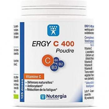 ERGY C 400 Complément alimentaire à base de vit C, vit B et de trans-resvératrol