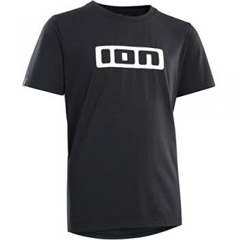 Ion Logo DR Kinder Fahrradtrikot kurzarm schwarz 2025 Größe S (128)