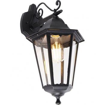 Lanterna classica nera per esterno IP44