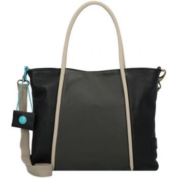 Gabs Leder-Handtasche Schulter 36 cm Schwarz