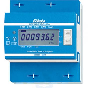 Eltako Contatore di corrente trifase a due vie DSZ14DRSZ-3x80A RS485-Bus