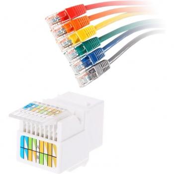 Jack RJ45 Cat 6 – Juego de 5 conectores