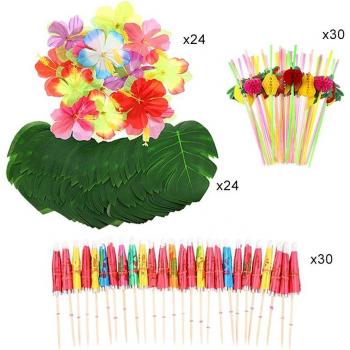 Ensemble de Décoration Hibiscus 108 pièces