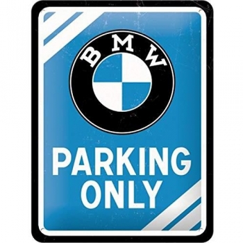Nostalgic‑Art Targa BMW “Parking Only” – Idea Regalo per Amanti Auto