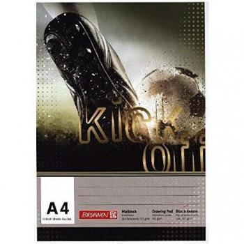 Brunnen Malpapier A4 Fußball 100 g/m² (75 Stück)