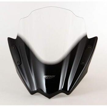 Pantalla MRA Racing para Motos Naked, negra, sin soporte