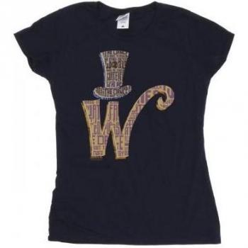 W Logo Cotton T‑Shirt for Women – Size L
