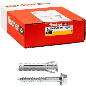 Creuse Vis X 10x50 Bm Fischer Nylon Ancrage PZ
