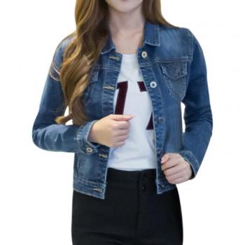 Chaqueta de Manga Larga de Jean para Otoño