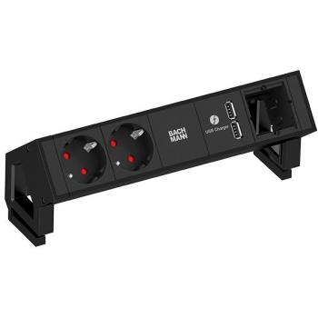 Bachmann Modul Portreplikator (USB C, USB A), Dockingstation + USB Hub, Schwarz