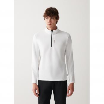 Colmar Uomo Zip Mezza Bianco Pile