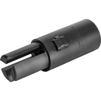 SureFire 3‑Prong Flash Hider for M2H – 50 BMG (Unthreaded, Black) – SF3P‑50BMG‑M2HB