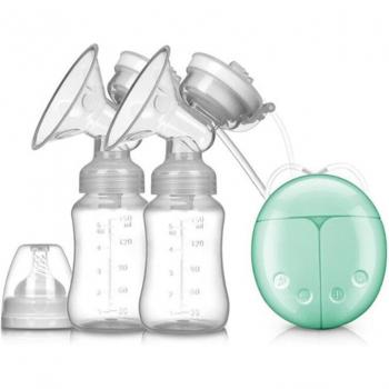 Double tire-lait électrique pour nourrissons avec bouteille de lait, fonction USB, sans BPA