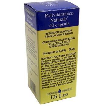Di Leo Polivitaminico Naturale Integratore Alimentare 40 Capsule
