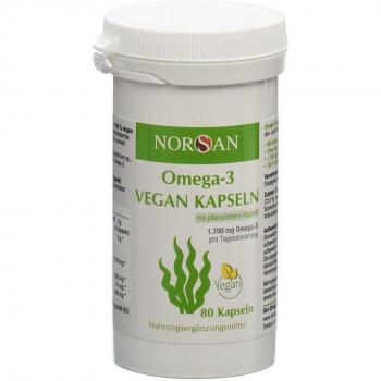 NORSAN Omega-3 Kapseln aus Algen 80 St