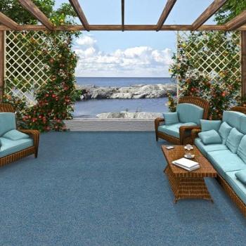 Tapis de Jardin Kingston Bleu 200x300 cm