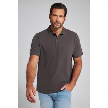 JP1880 Herren Poloshirt, große Größen, grau, Größe: 8XL, Baumwolle