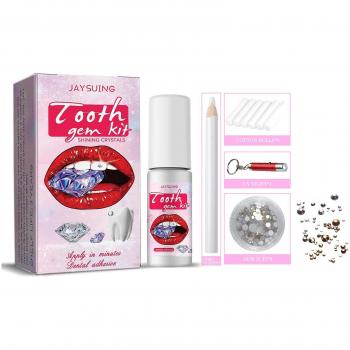 Kit de bijoux en cristal dentaire avec lampe et colle