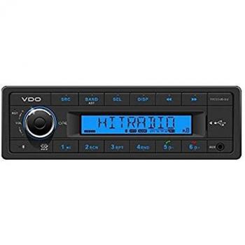 Tuner VDO TR723UB-BU con Conexiones USB, AUX y BT para Radio FM RDS