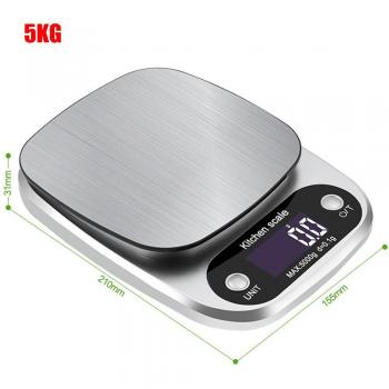 Báscula de Cocina Digital Acero Inoxidable 5/10kg/1g