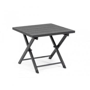 Table Basse de Jardin Pliable en Aluminium 43x36x44cm