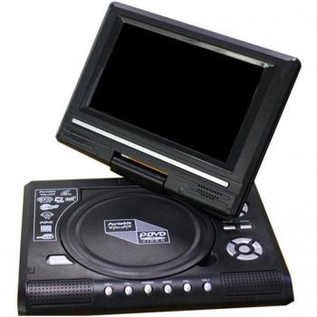 270-Degree Rotating HD DVD Player for Travel