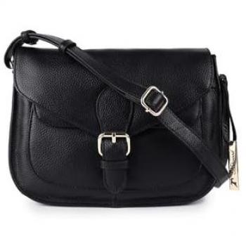 Women's Ashwood Stile Fiorentino Black Leather Crossbody
