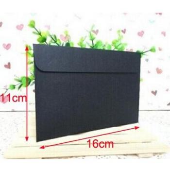 10pcs Red Kraft Black Blank Envelopes for Stationery 16x11cm