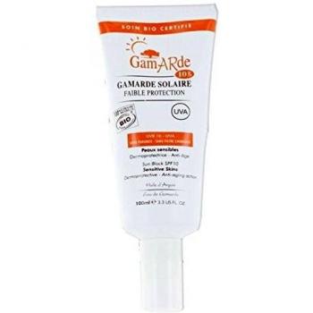 Crème UV biologique SFP10 à faible protection