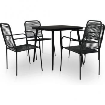 Silla Jardín Acacia-Black Steel