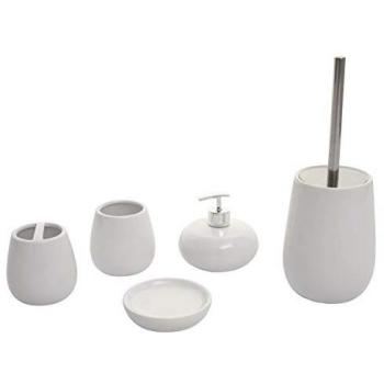 Colección de Baño HWC-C72: Accesorios 5 Piezas Blancos