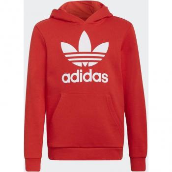 Adidas Rood/Witte Hoodie Trefoil voor Kinderen