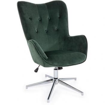 Sillón Terciopelo Verde Iperbriko Diseño Actual 69x70x105/117 cm